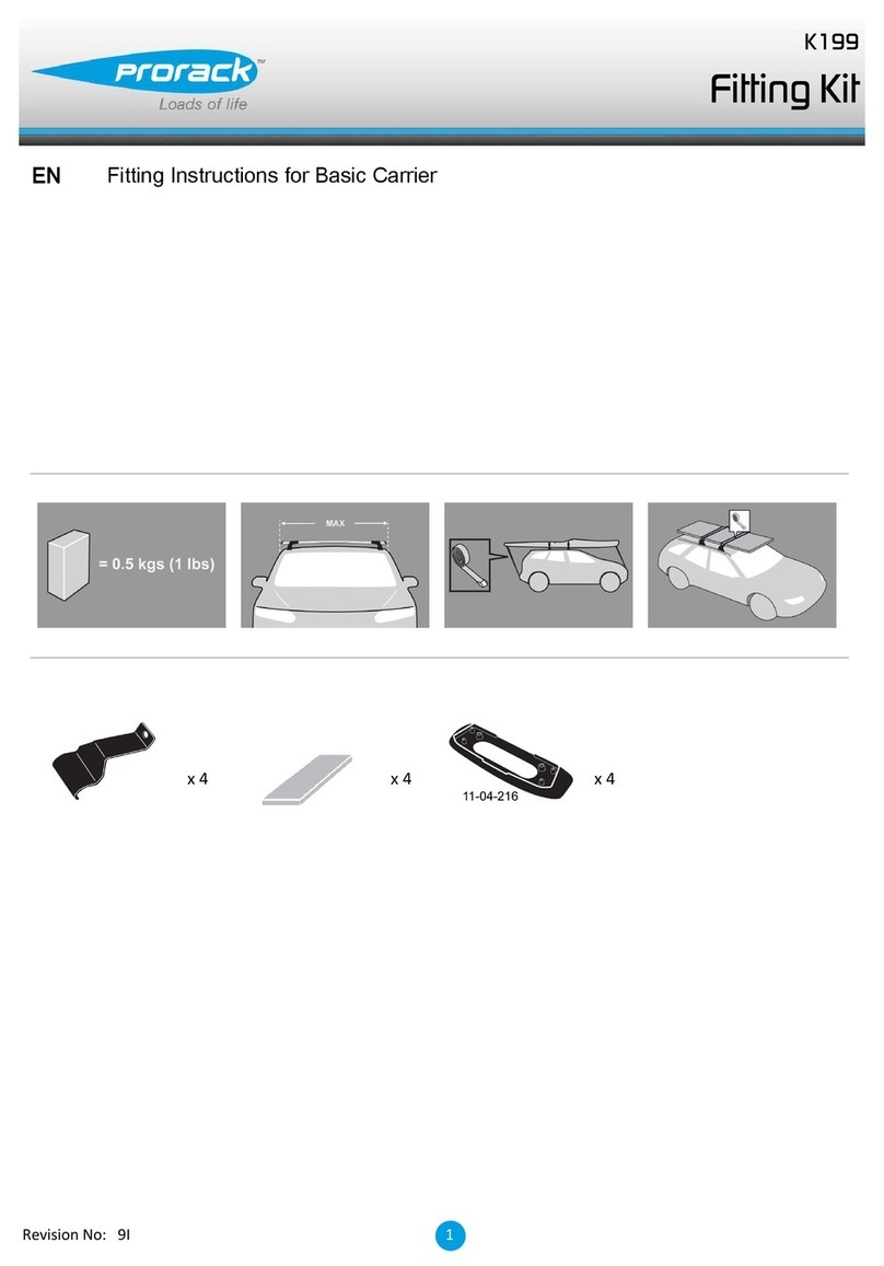 Prorack K199 User manual
