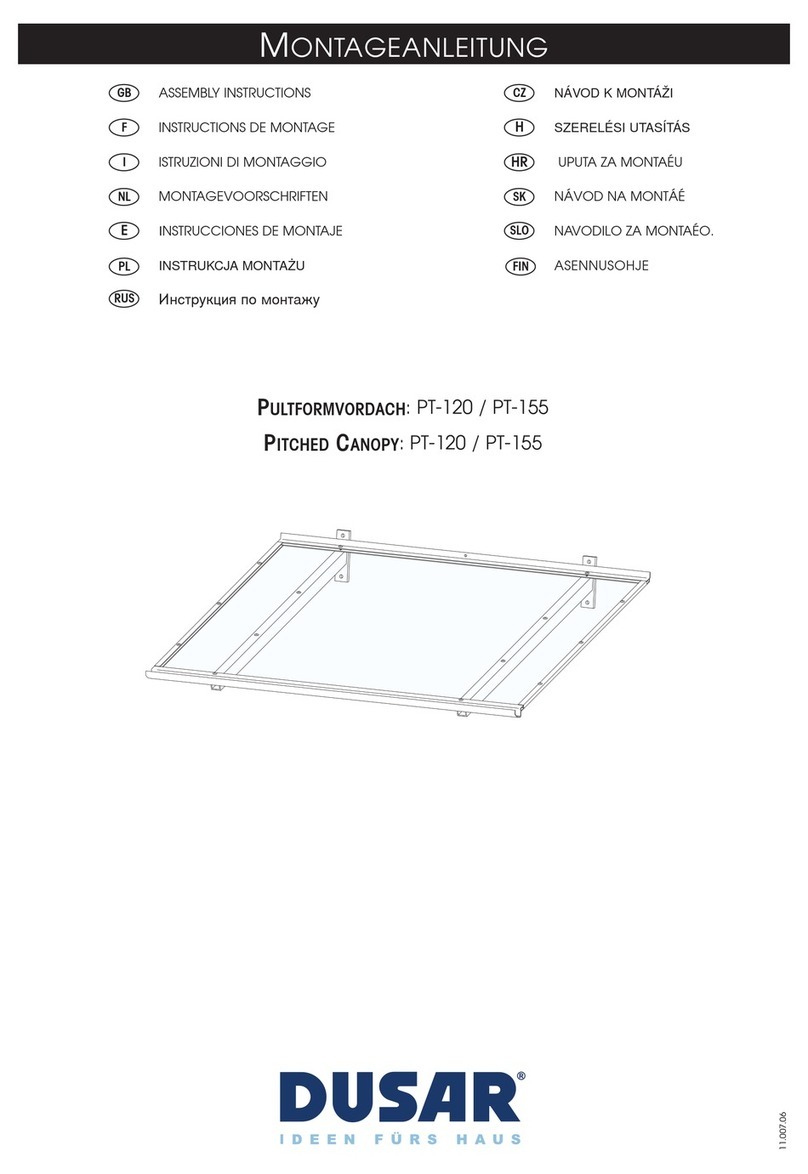 Dusar PT-120 Assembly instructions