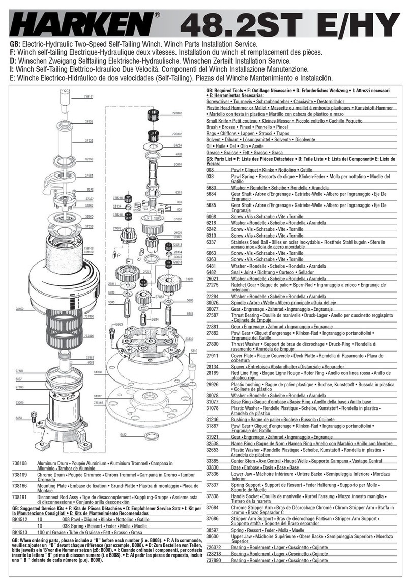 Harken 48.2ST E/HY User manual Harken 48.2ST E/HY User manual