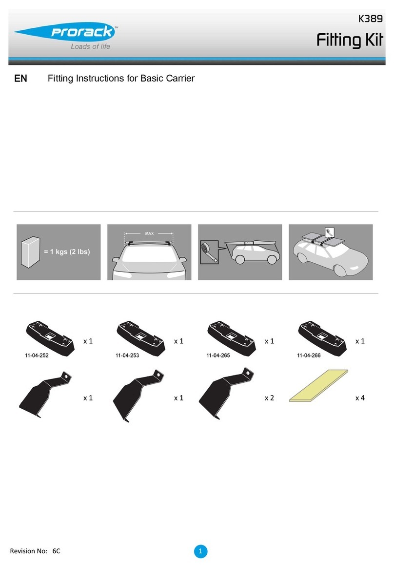Prorack K389 User manual