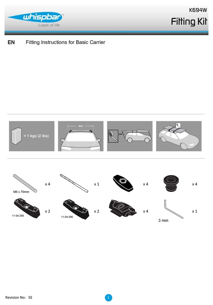 Whispbar K694W Fitting instructions