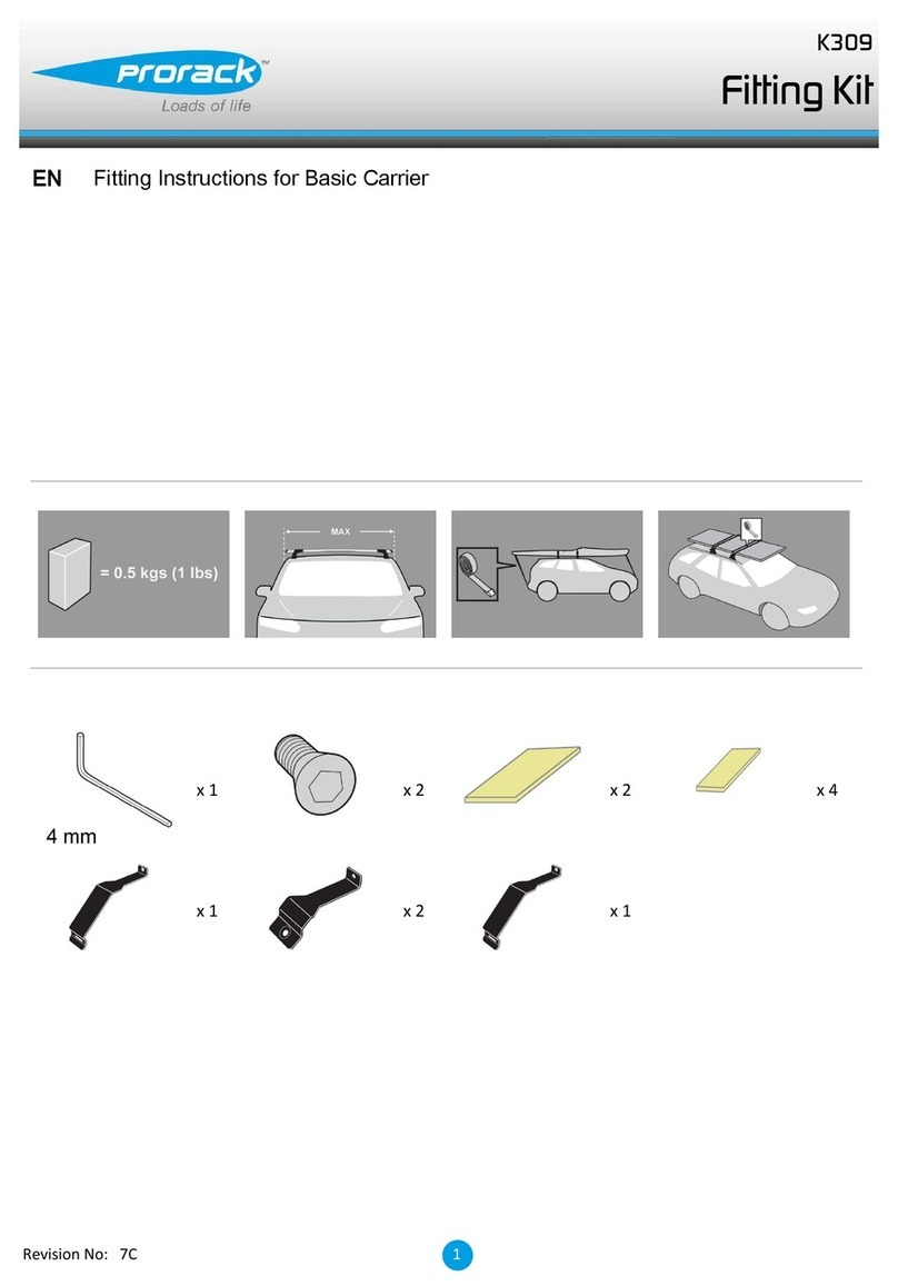 Prorack K309 User manual