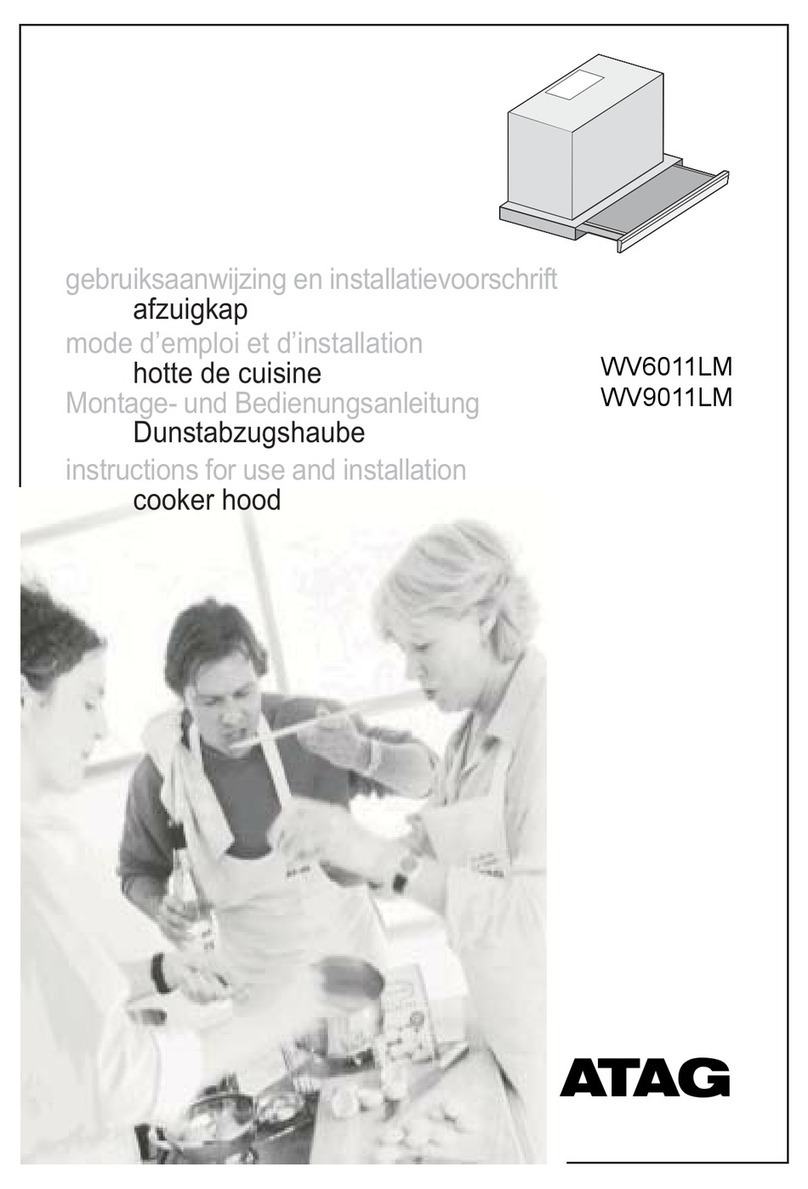 Atag WV6011LM Instructions For Use and Instalation