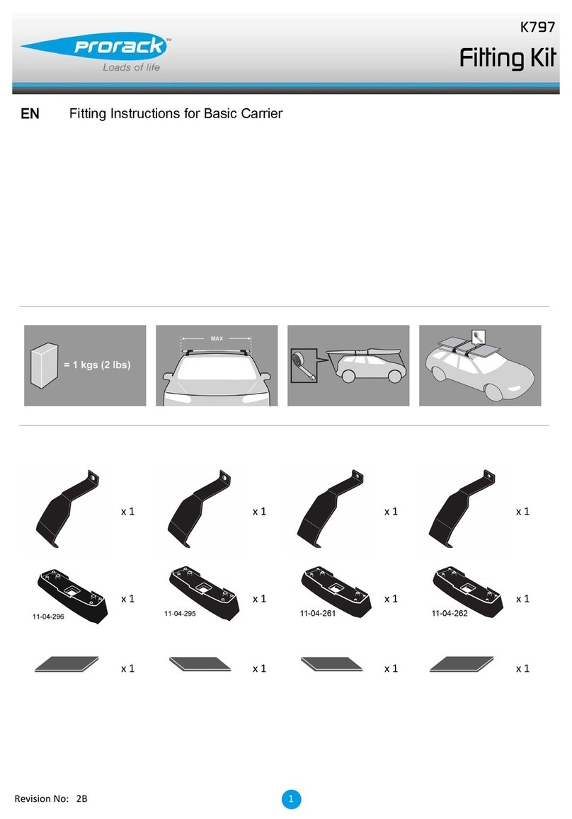 Prorack K797 Fitting instructions