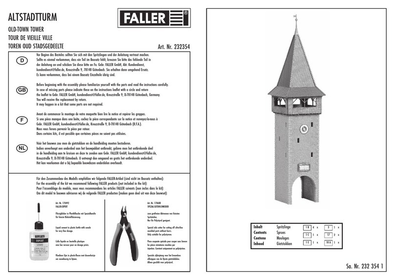 Faller 232354 User manual Faller 232354 User manual