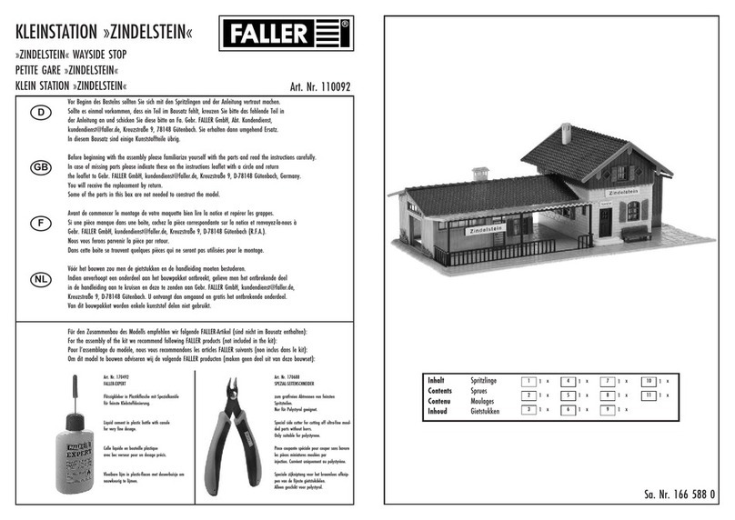 Faller Zindelstein User manual