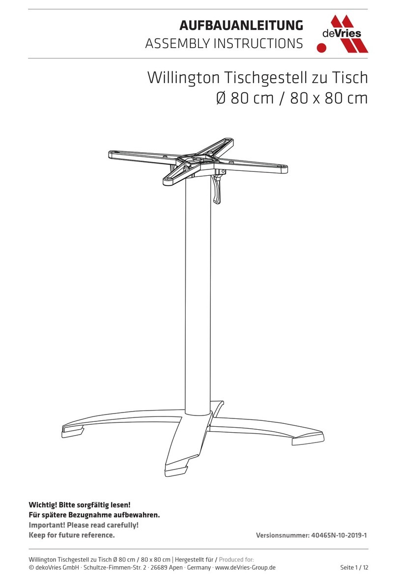 deVRIES TRENDY Willington 40465N Assembly instructions