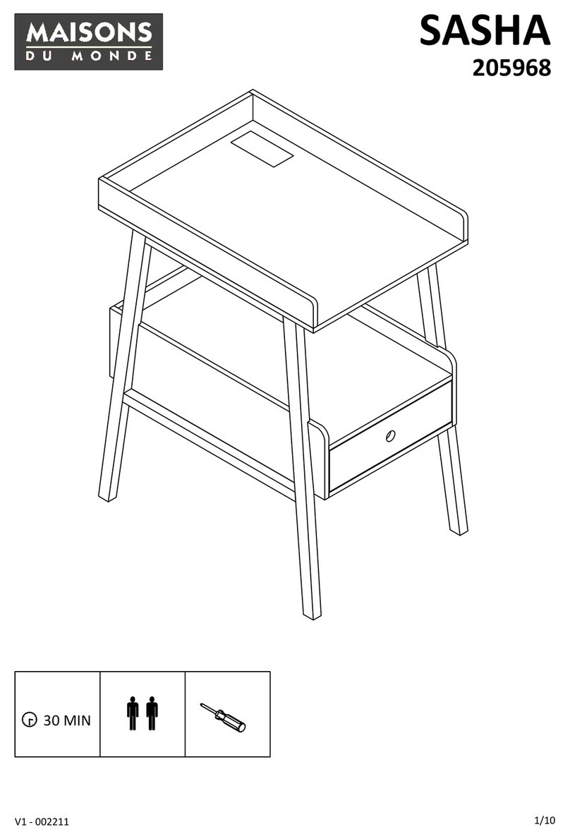 MAISONS DU MONDE SASHA 205968 manual MAISONS DU MONDE SASHA 205968 manual