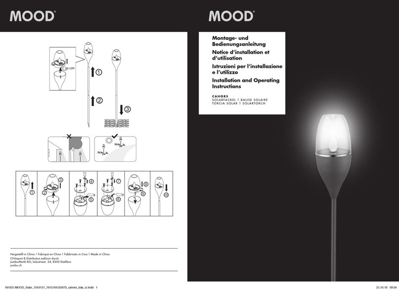 MOOD SOL-CIL743 Installation and operating instructions
