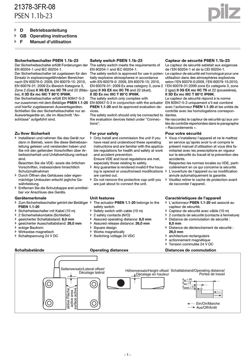 Pilz PSEN 1.1b-23 operating instructions