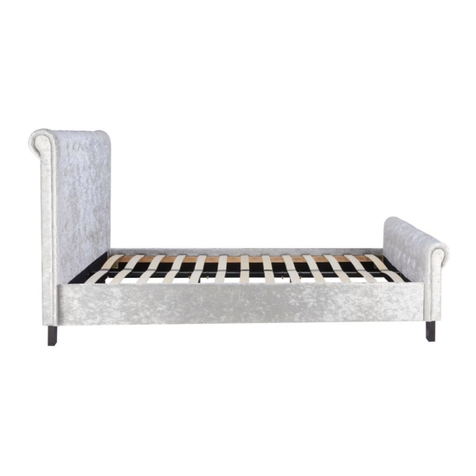 Happy Beds Sienna Fabric Bed 4ft6 User manual
