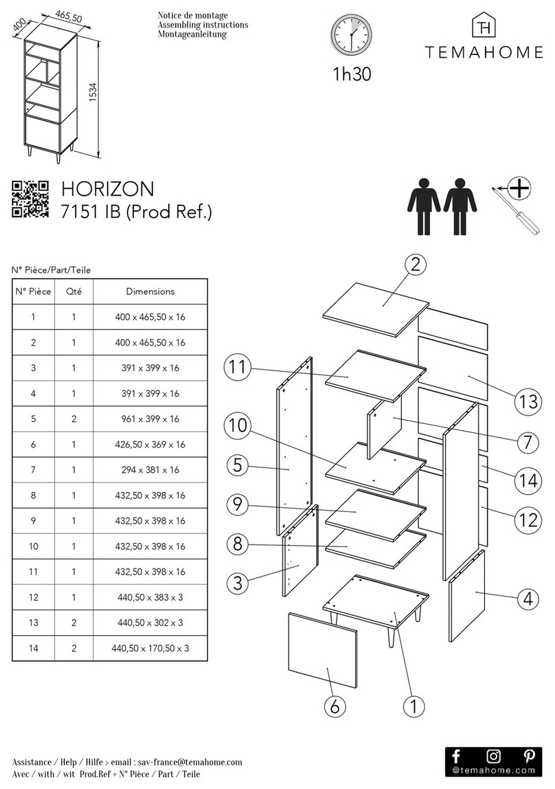 TemaHome HORIZON 7151 IB Installation guide TemaHome HORIZON 7151 IB Installation guide