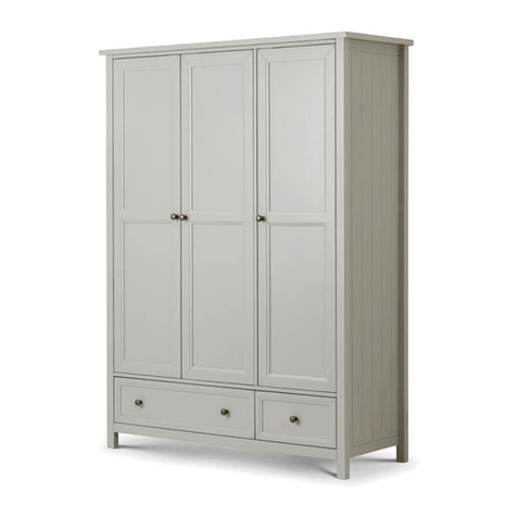 Happy Beds Maine 3 Door Wardrobe Assembly instructions Happy Beds Maine 3 Door Wardrobe Assembly instructions