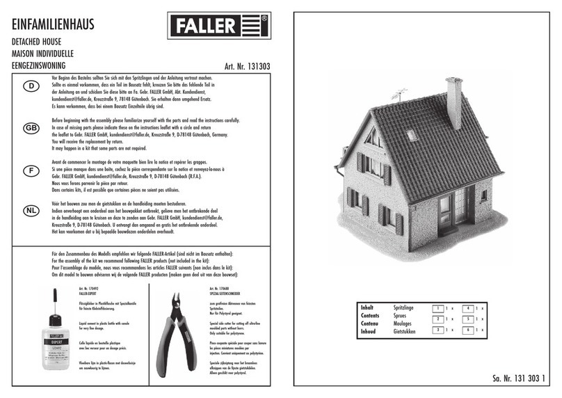 Faller DETACHED HOUSE User manual