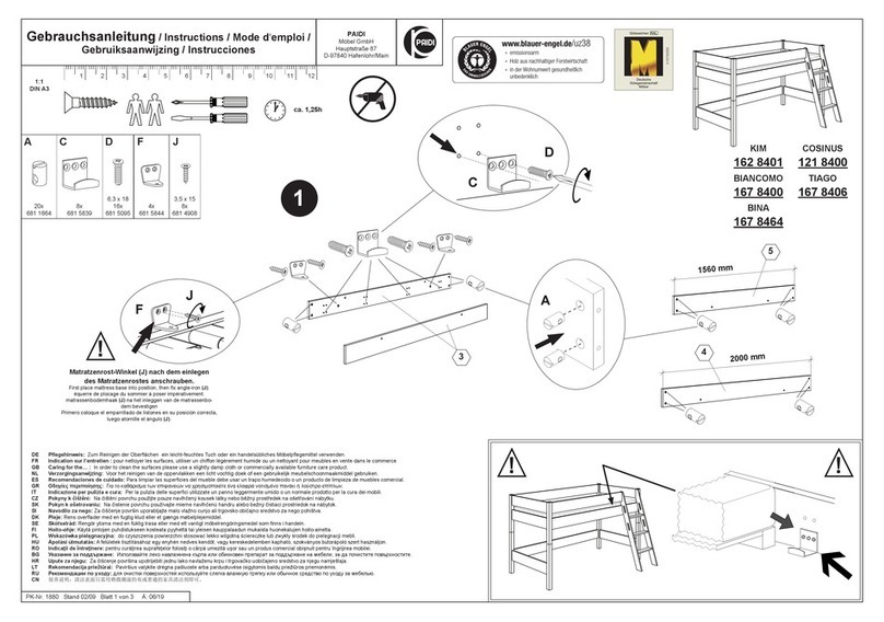 PAIDI KIM 162 8401 instructions