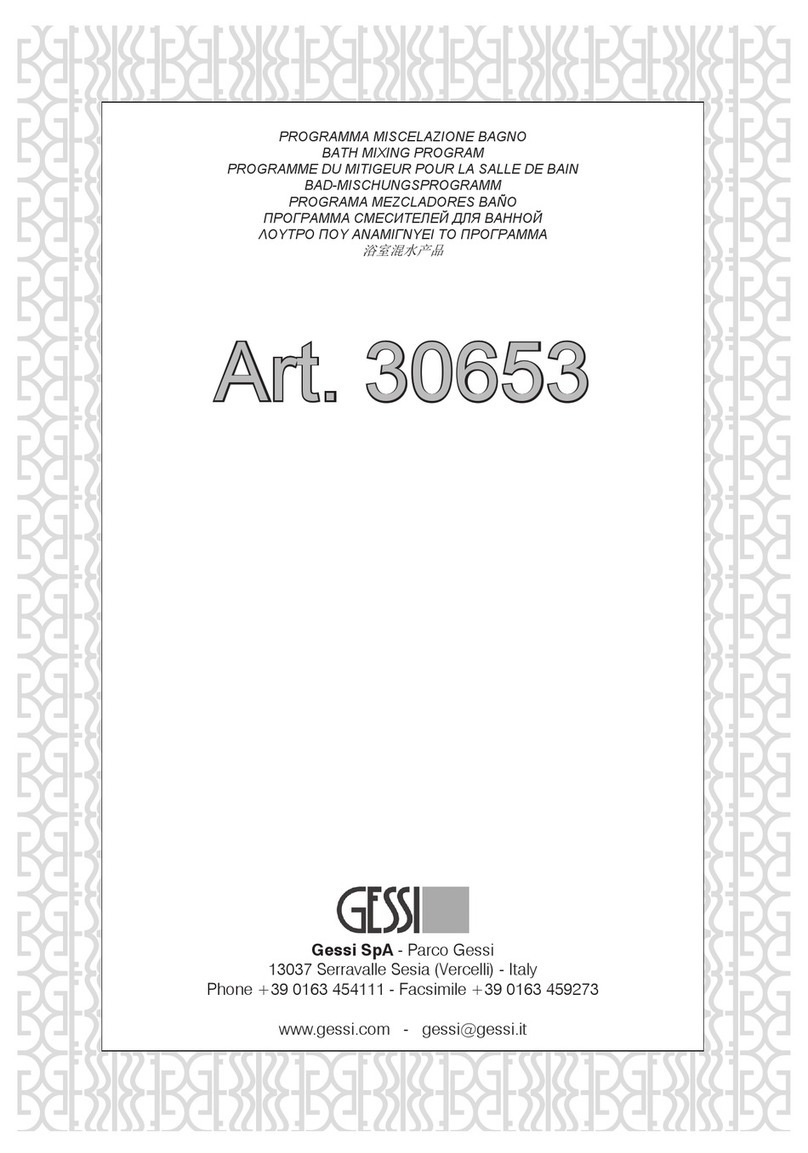 Gessi 30653 User manual