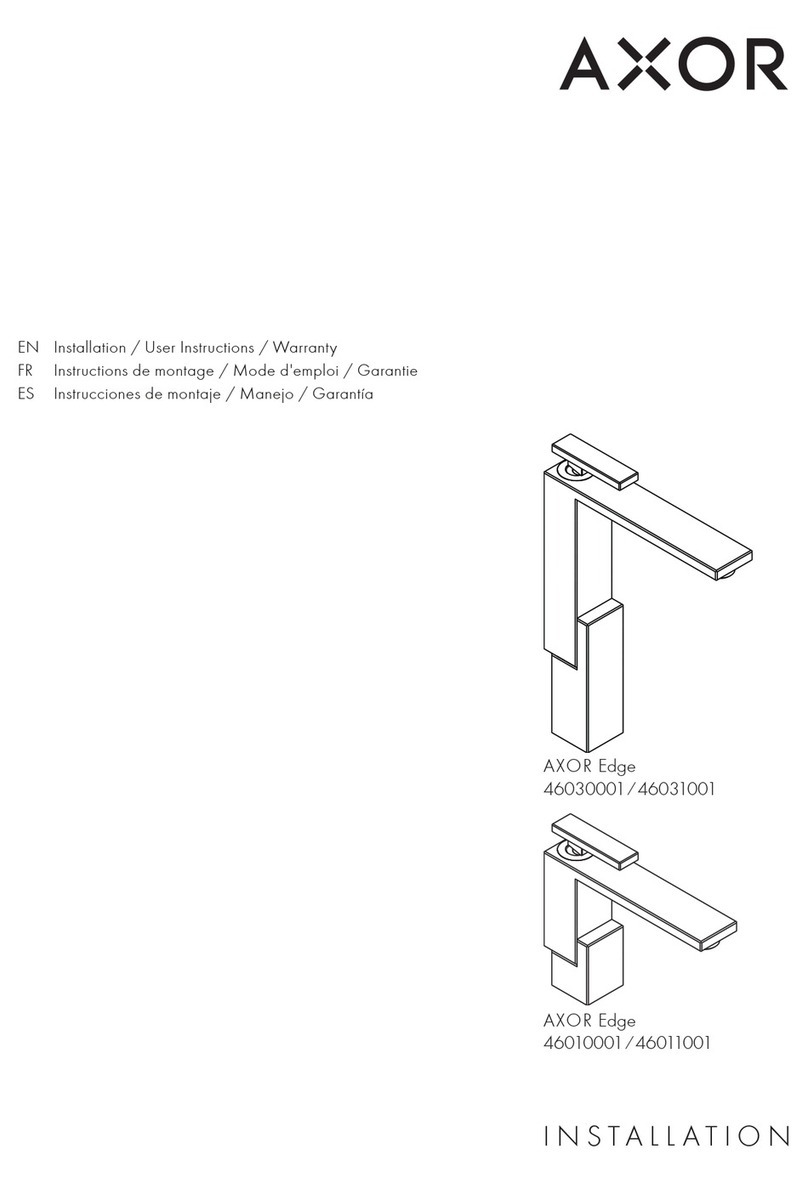 Axor Edge 46030001 Instruction Manual