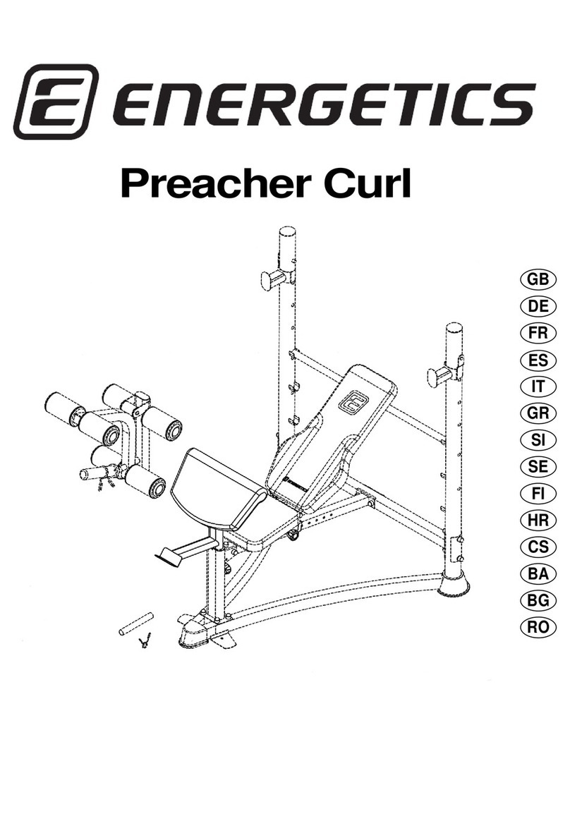 Energetics Preacher Curl DPB 4.1 owner's manual