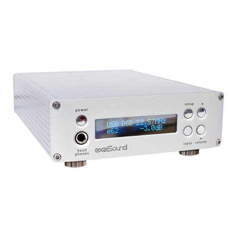 exaSound e62 User manual