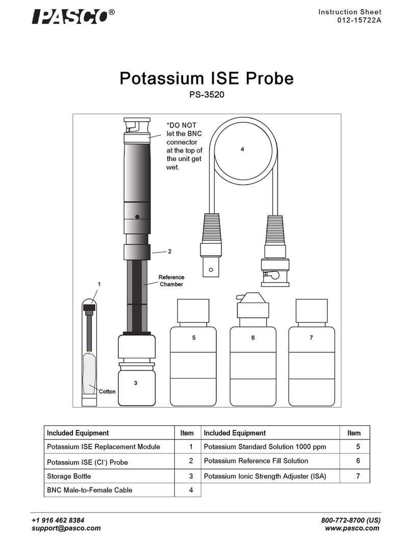 PASCO Potassium PS-3520 User manual