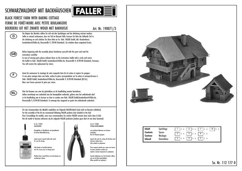 Faller BLACK FOREST FARM WITH BAKING COTTAGE User manual
