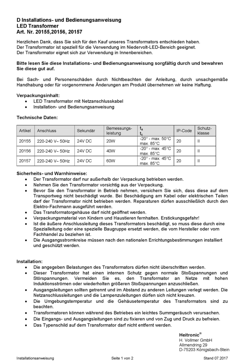 Heitronic 20155 User manual
