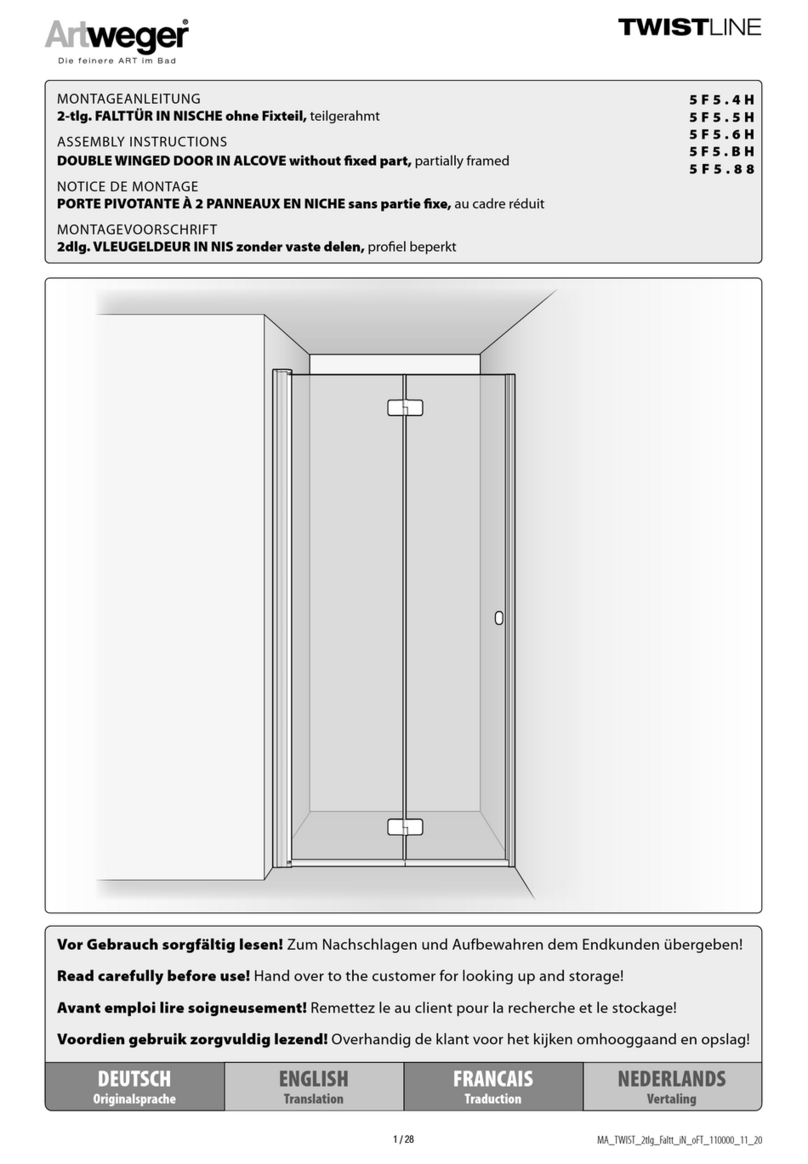 Artweger TWIST LINE 5F5.4H User manual Artweger TWIST LINE 5F5.4H User manual