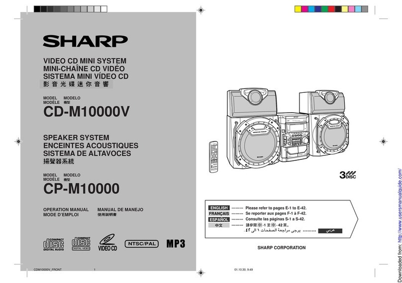 Sharp CD-M10000V Operation manual