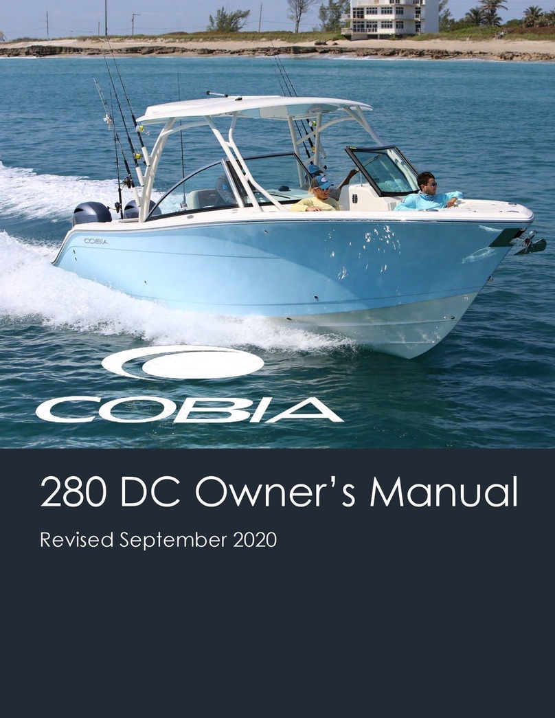 COBIA 280 DC owner's manual