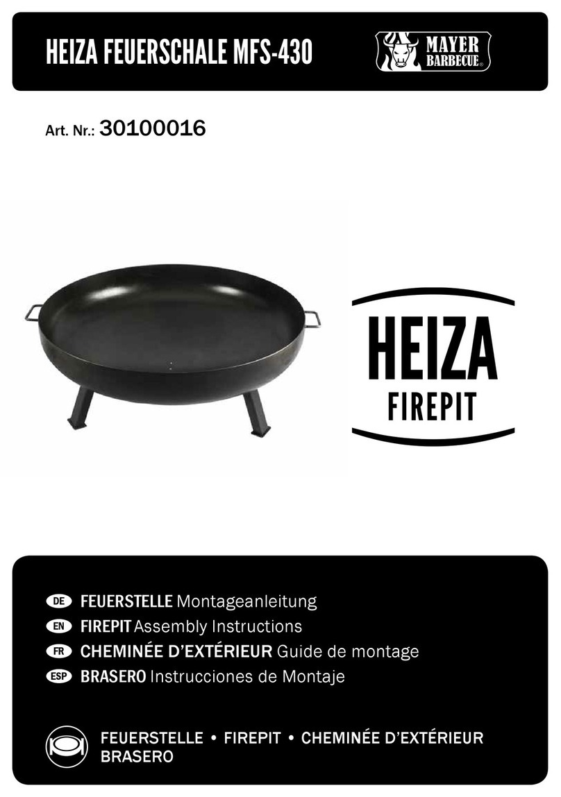 Mayer Barbecue HEIZA MFS-430 Assembly instructions Mayer Barbecue HEIZA MFS-430 Assembly instructions
