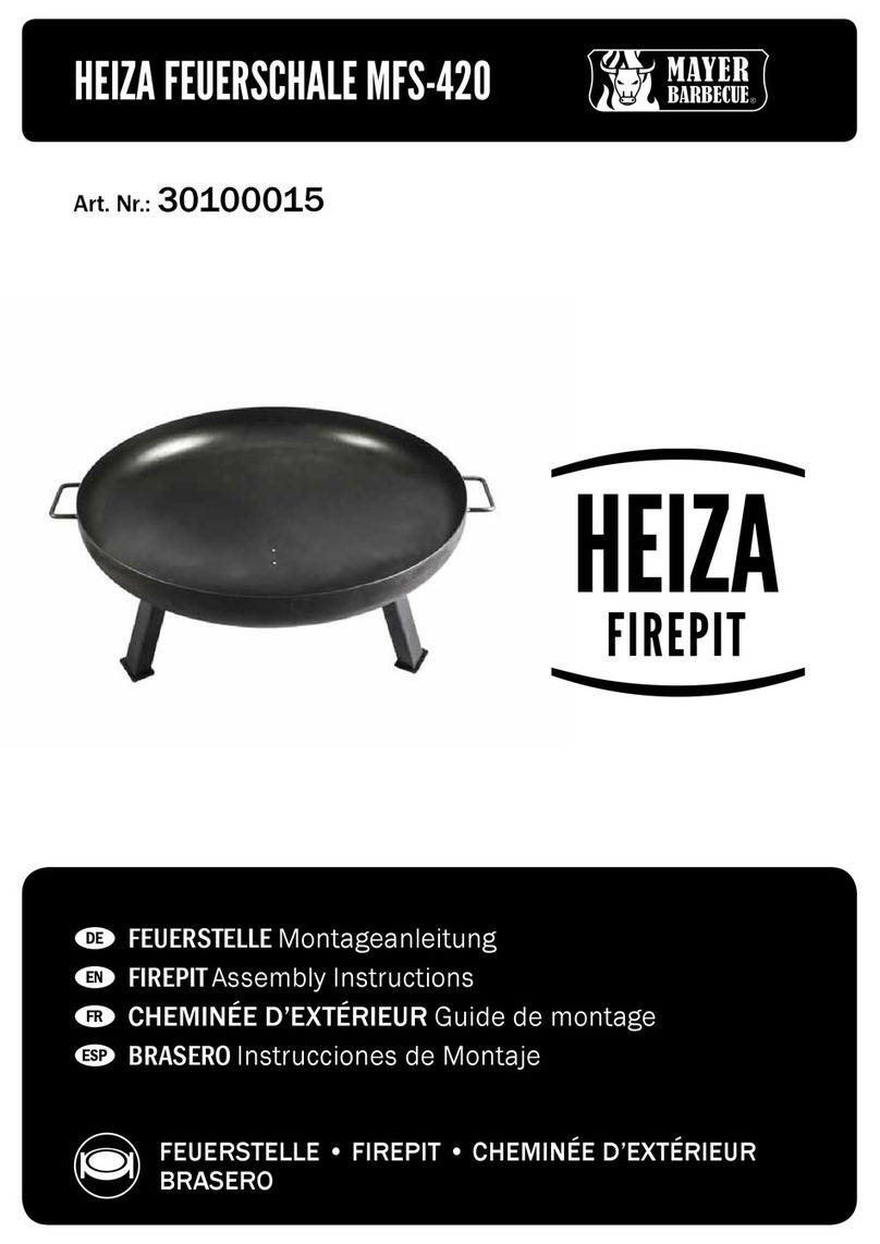 Mayer Barbecue HEIZA MFS-420 Assembly instructions Mayer Barbecue HEIZA MFS-420 Assembly instructions