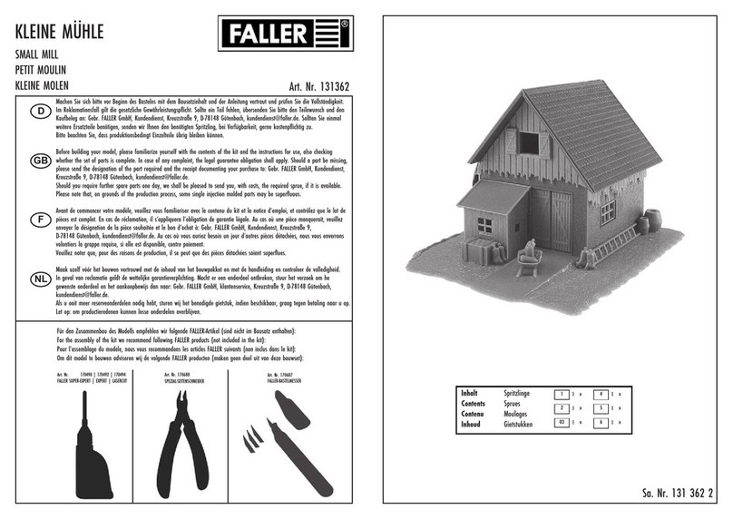 Faller 131362 User manual