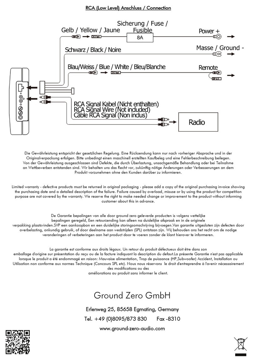 Ground Zero GZTB 20ACT owner's manual
