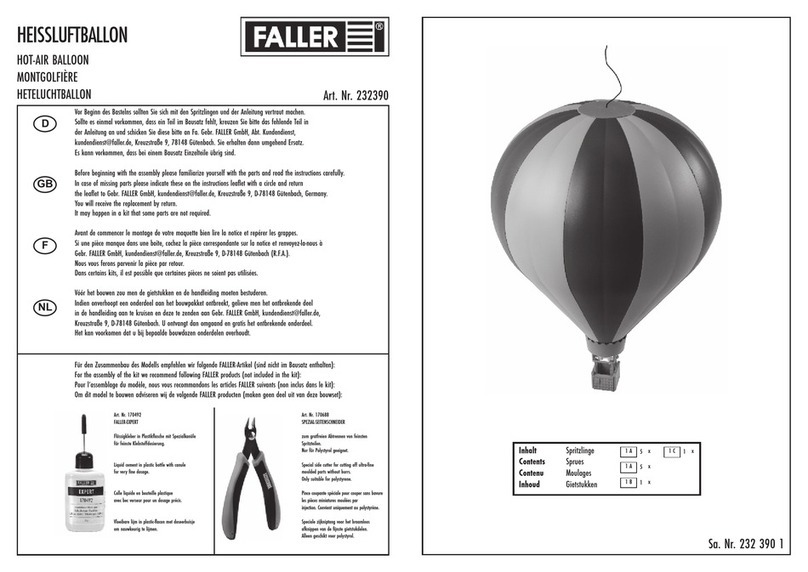 Faller 232390 User manual