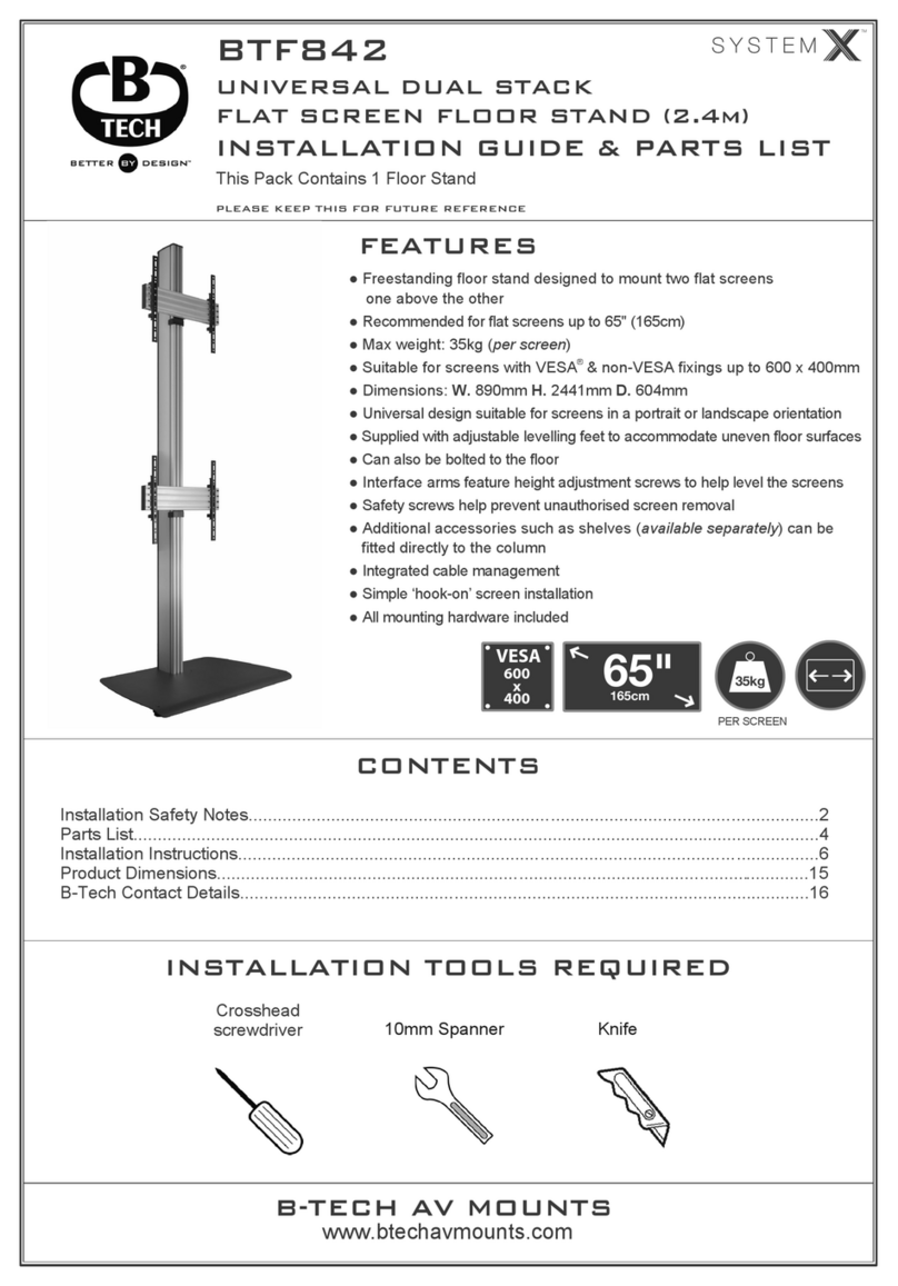 B-Tech BTF842 Instruction Manual