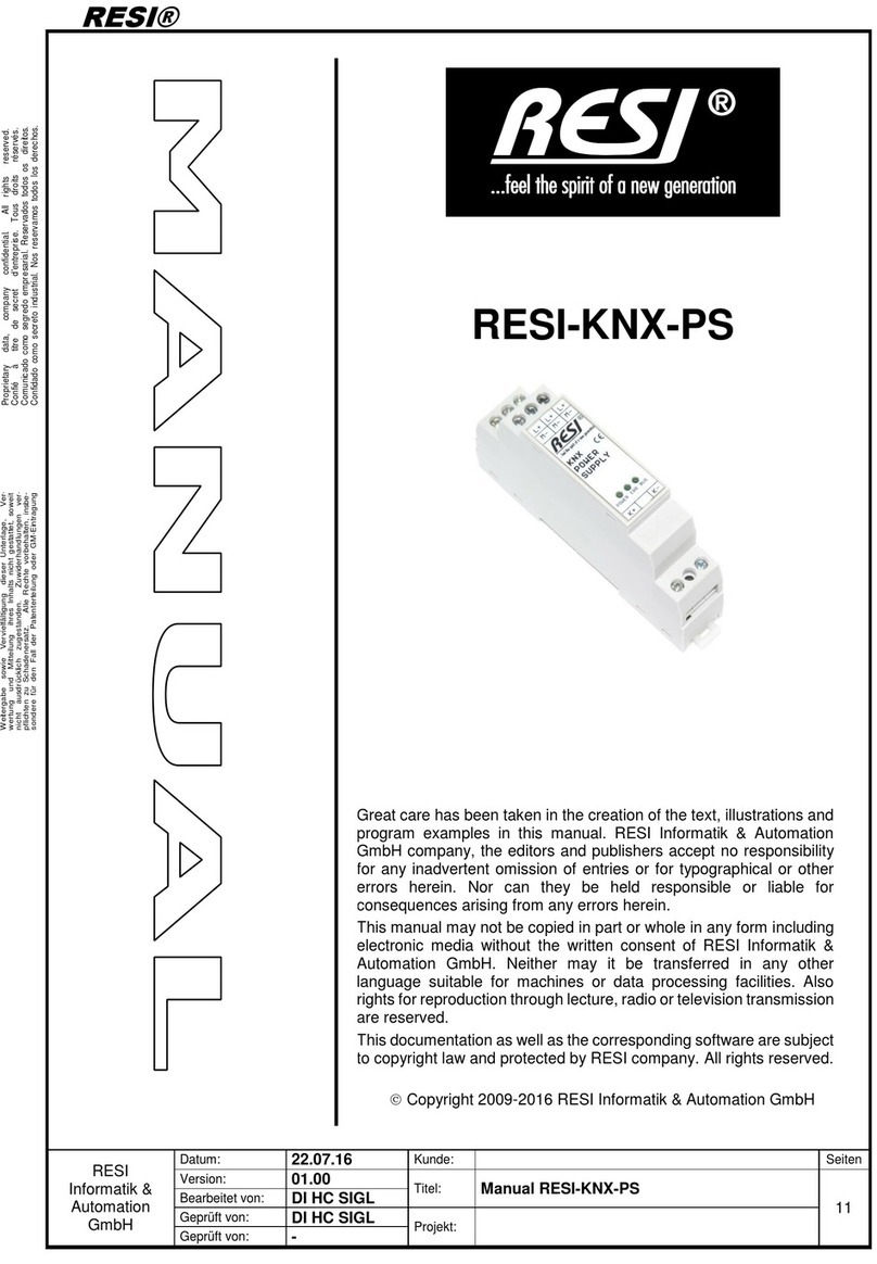 Resi RESI-KNX-PS manual