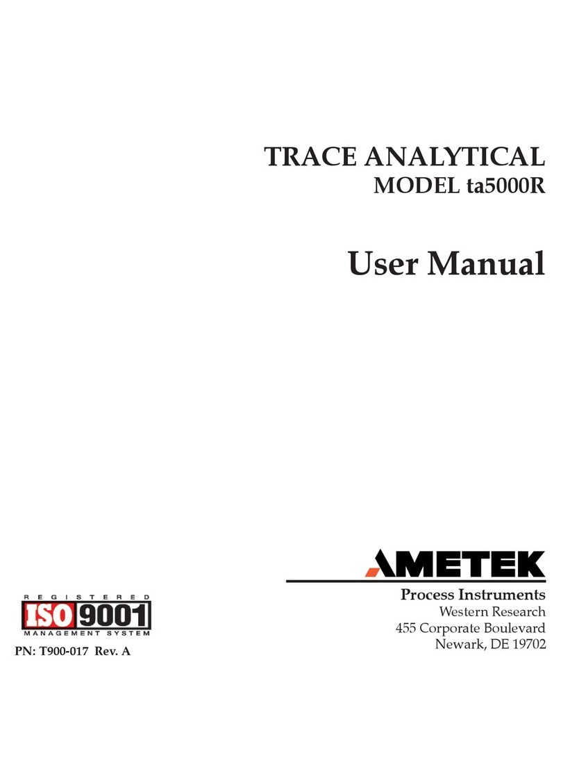 Ametek TRACE ANALYTICAL ta5000R user manual