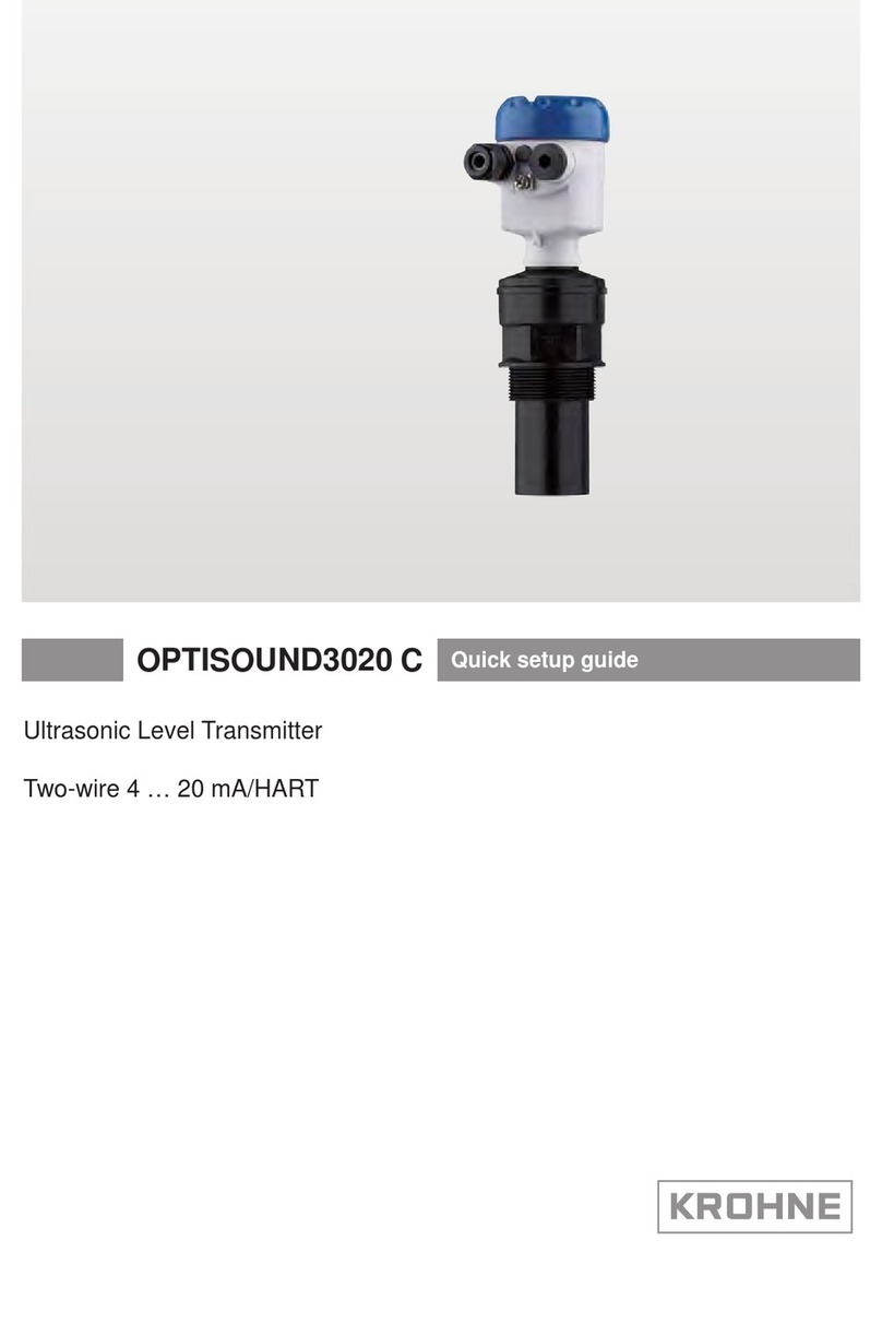 KROHNE OPTISOUND3020 C Quick setup guide