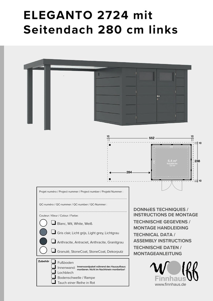 finnhaus ELEGANTO 2724 Technical Data/Assembly Instructions