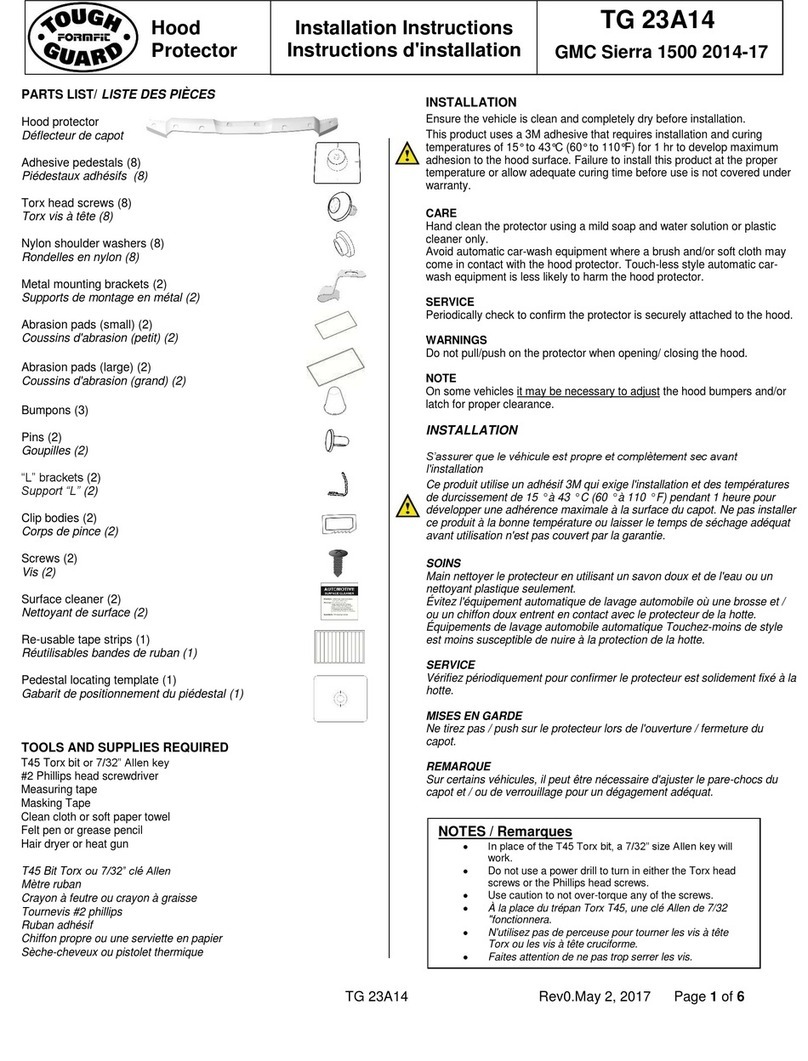 FormFit Tough Guard TG 23A14 installation instructions