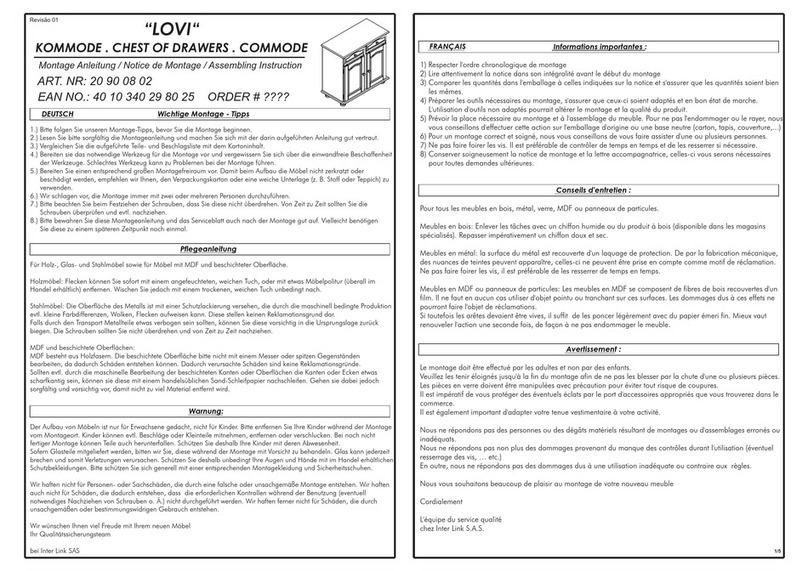Links LOVI 20 90 08 02 Assembling Instruction Links LOVI 20 90 08 02 Assembling Instruction