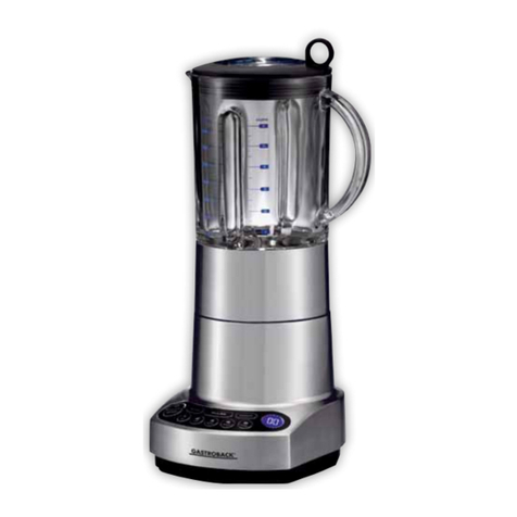 Gastroback Design Mixer Advanced Electronic Instructions for use