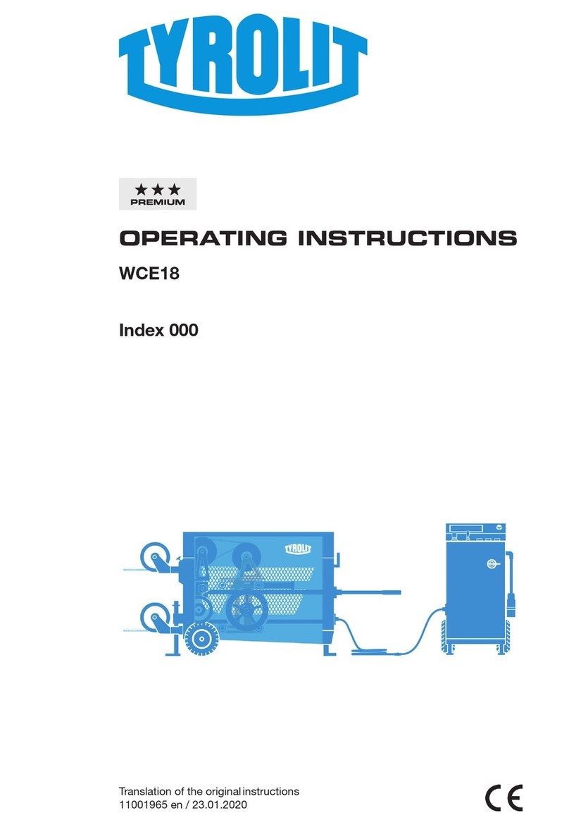 TYROLIT Hydrostress WCE18 operating instructions