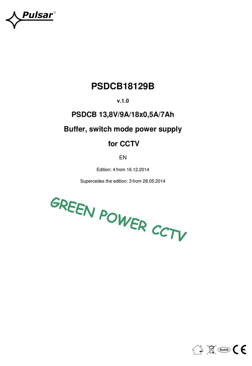Pulsar PSDCB18129B User manual