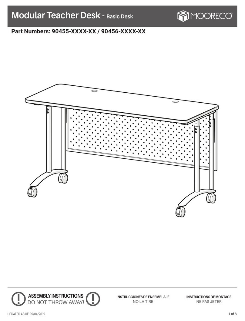 Mooreco Basic Desk User manual