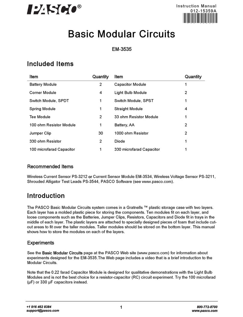 PASCO EM-3535 instruction manual