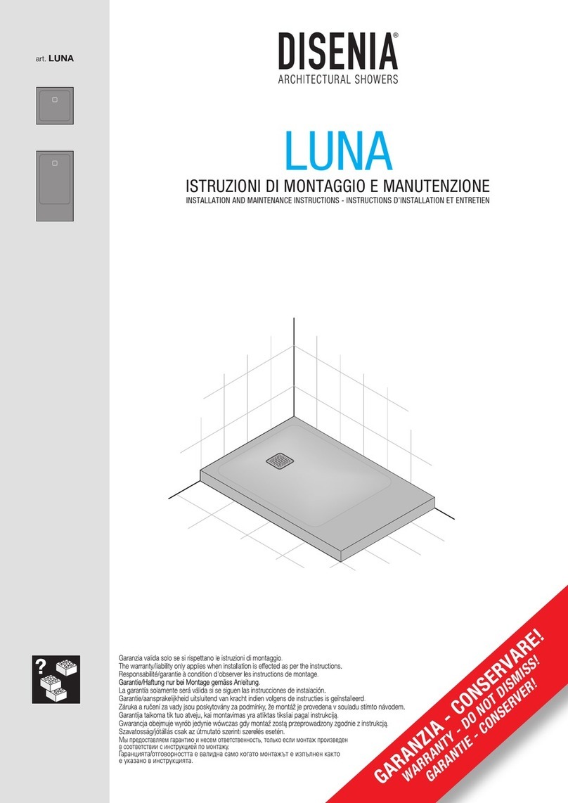 Disenia Luna Installation and maintenance instructions Disenia Luna Installation and maintenance instructions
