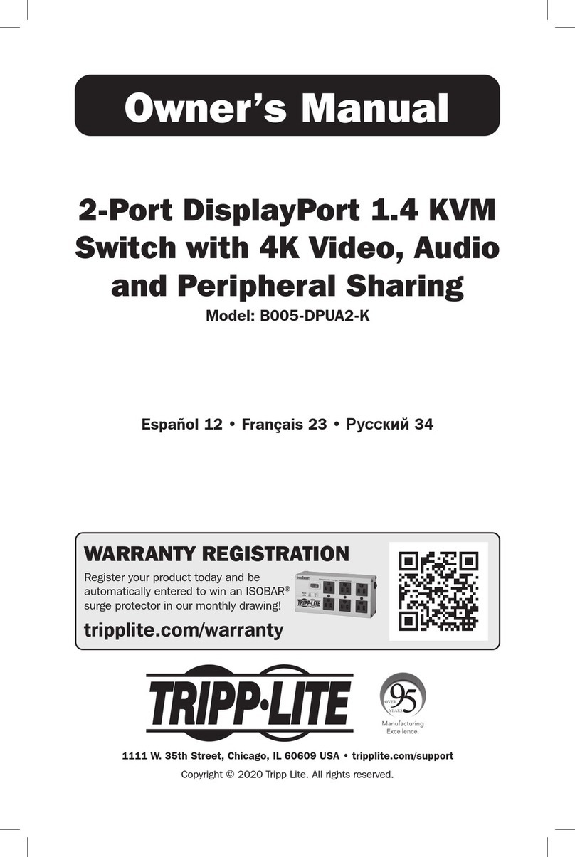 Tripp Lite B005-DPUA2-K User manual