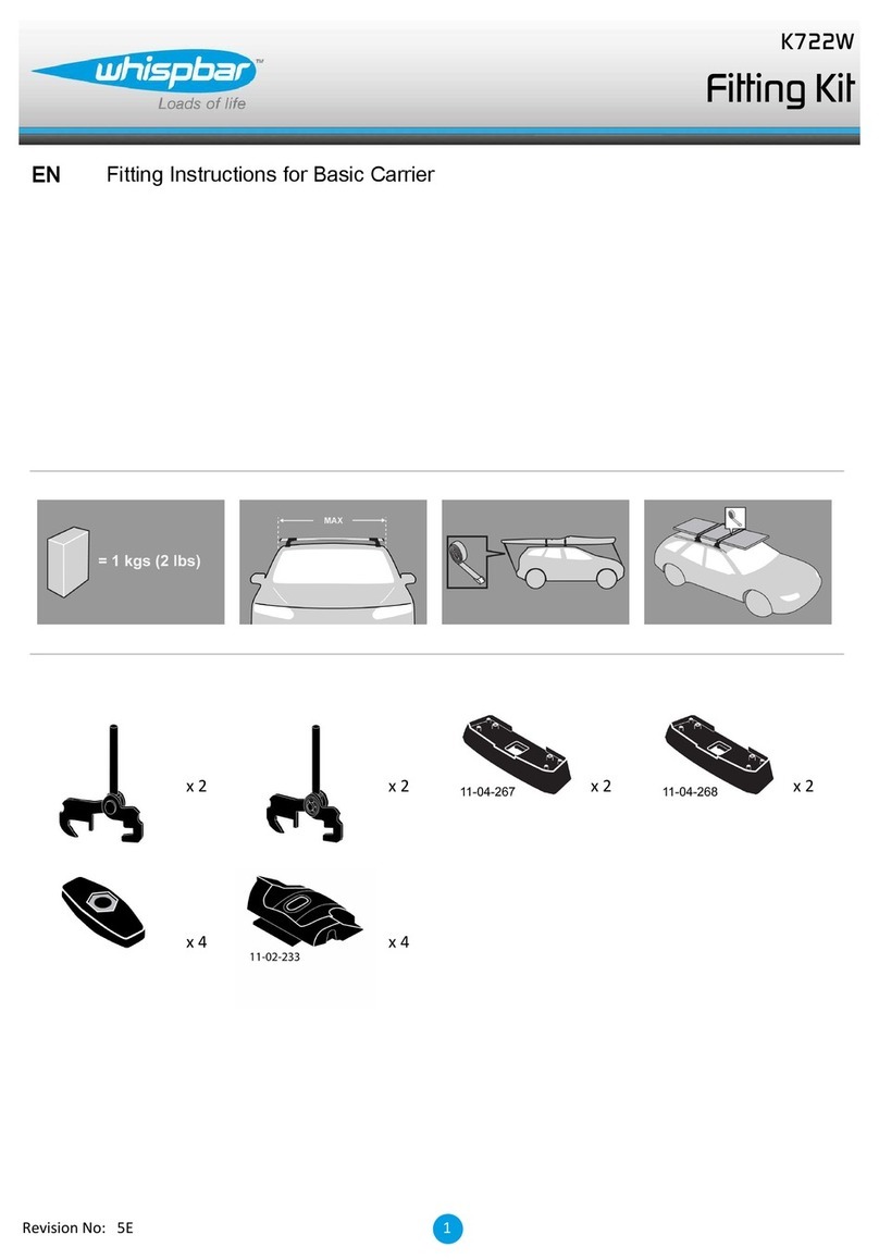 Whispbar K722W Fitting instructions