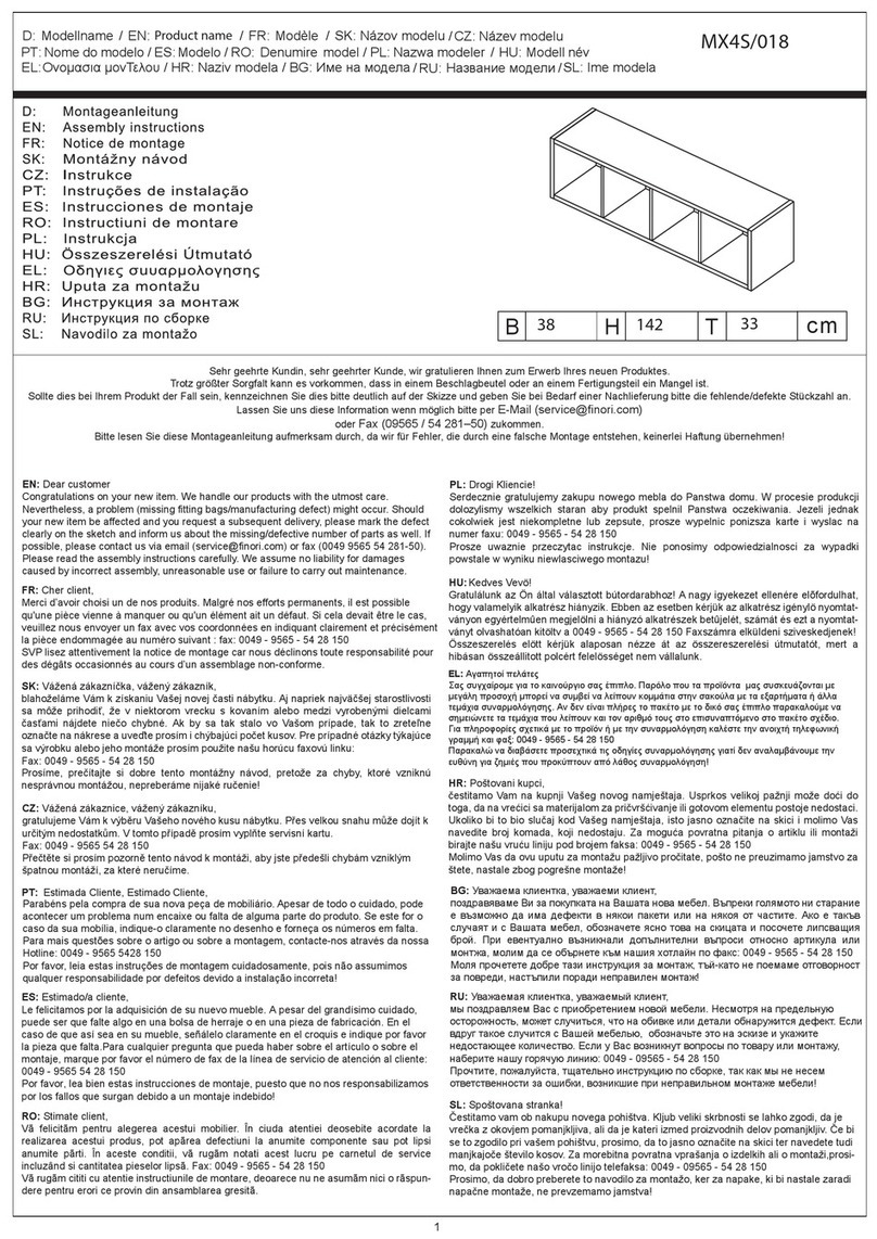 Finori MX4S/018 User manual
